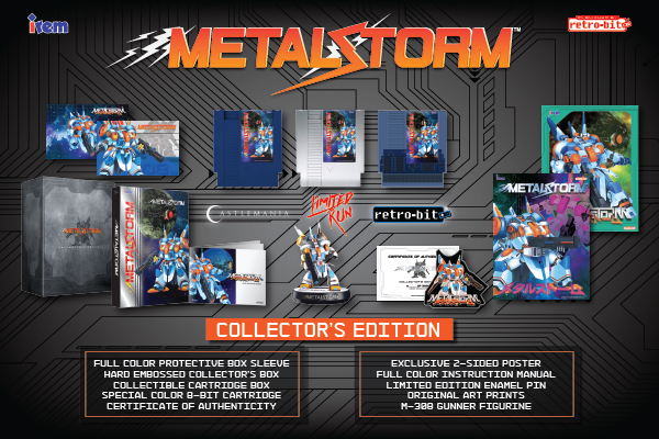 Metal Storm - Collectors Edition Figure (NES) Retro-Bit Europe - Transparent Blue