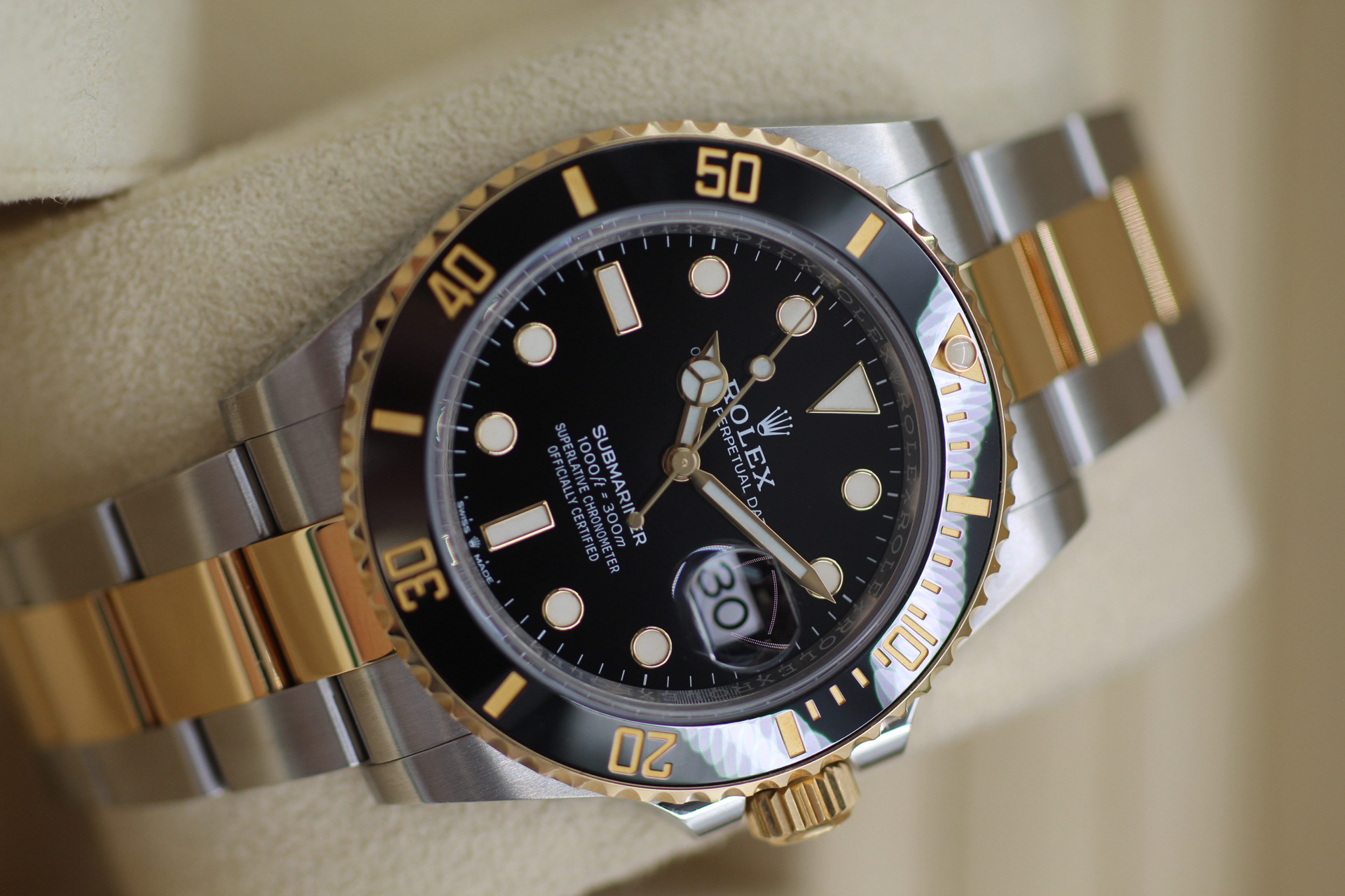 Rolex Submariner Date Steel & Gold Black 41mm 126613LN