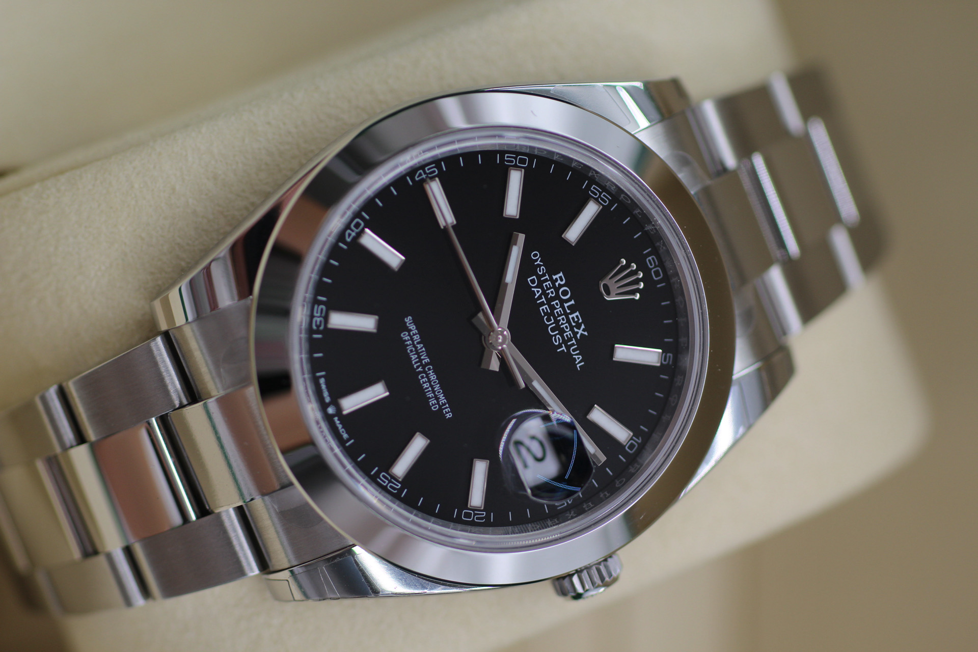 Rolex Datejust 41 Black 126300 previously sold timepiece