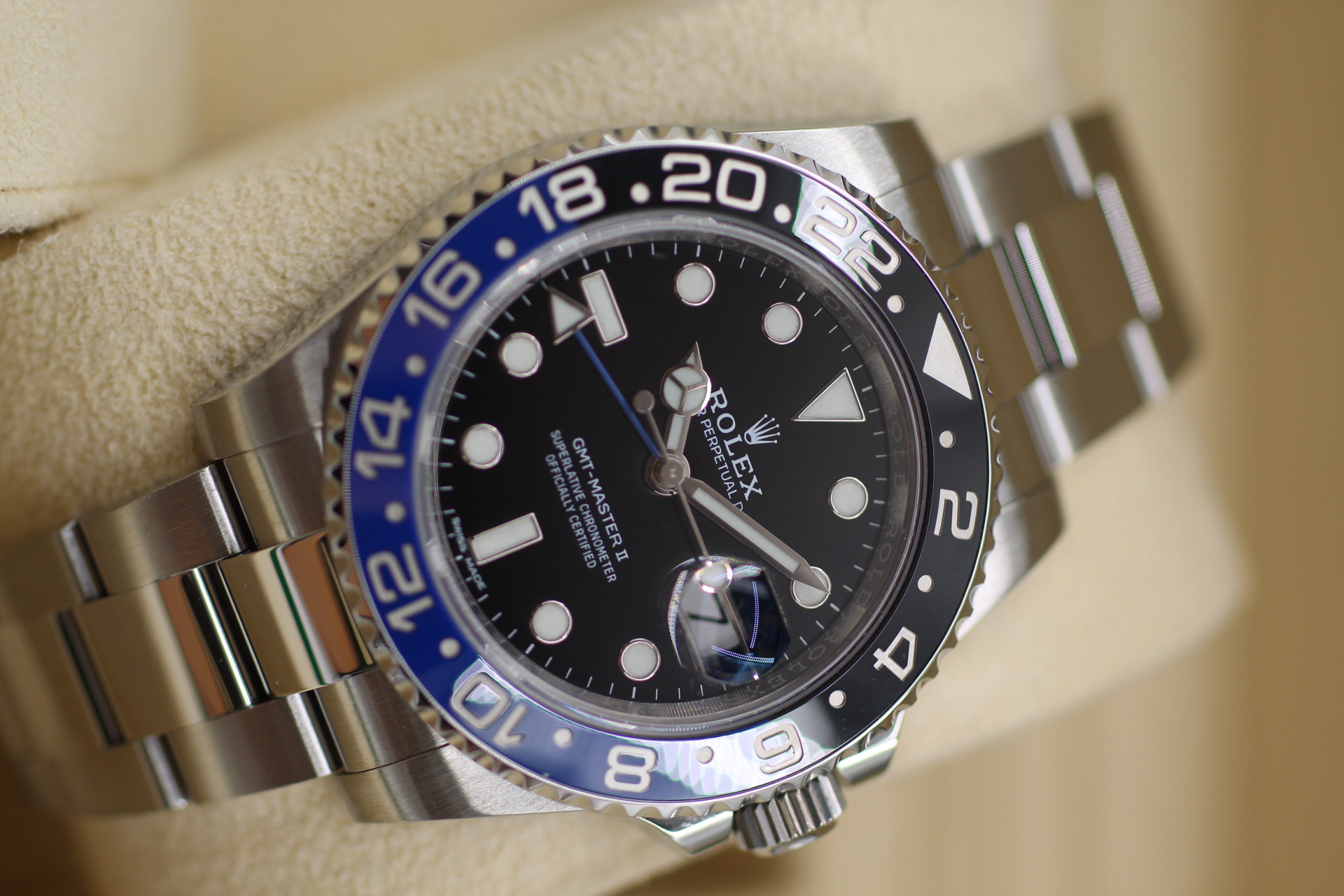 Rolex GMT Master II Batman 116710BLNR previously sold timepiece