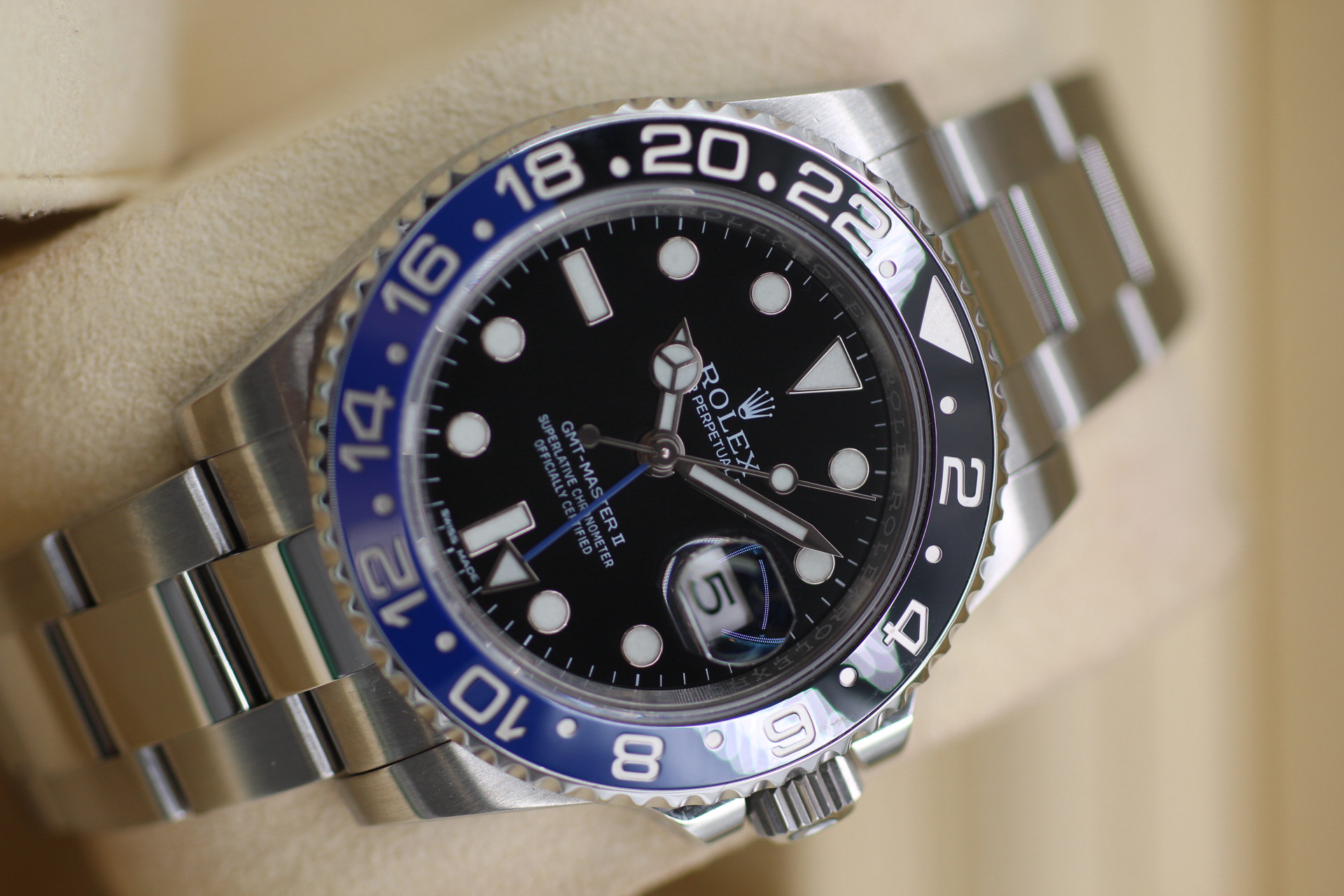 Rolex GMT Master II Batman 116710BLNR previously sold timepiece