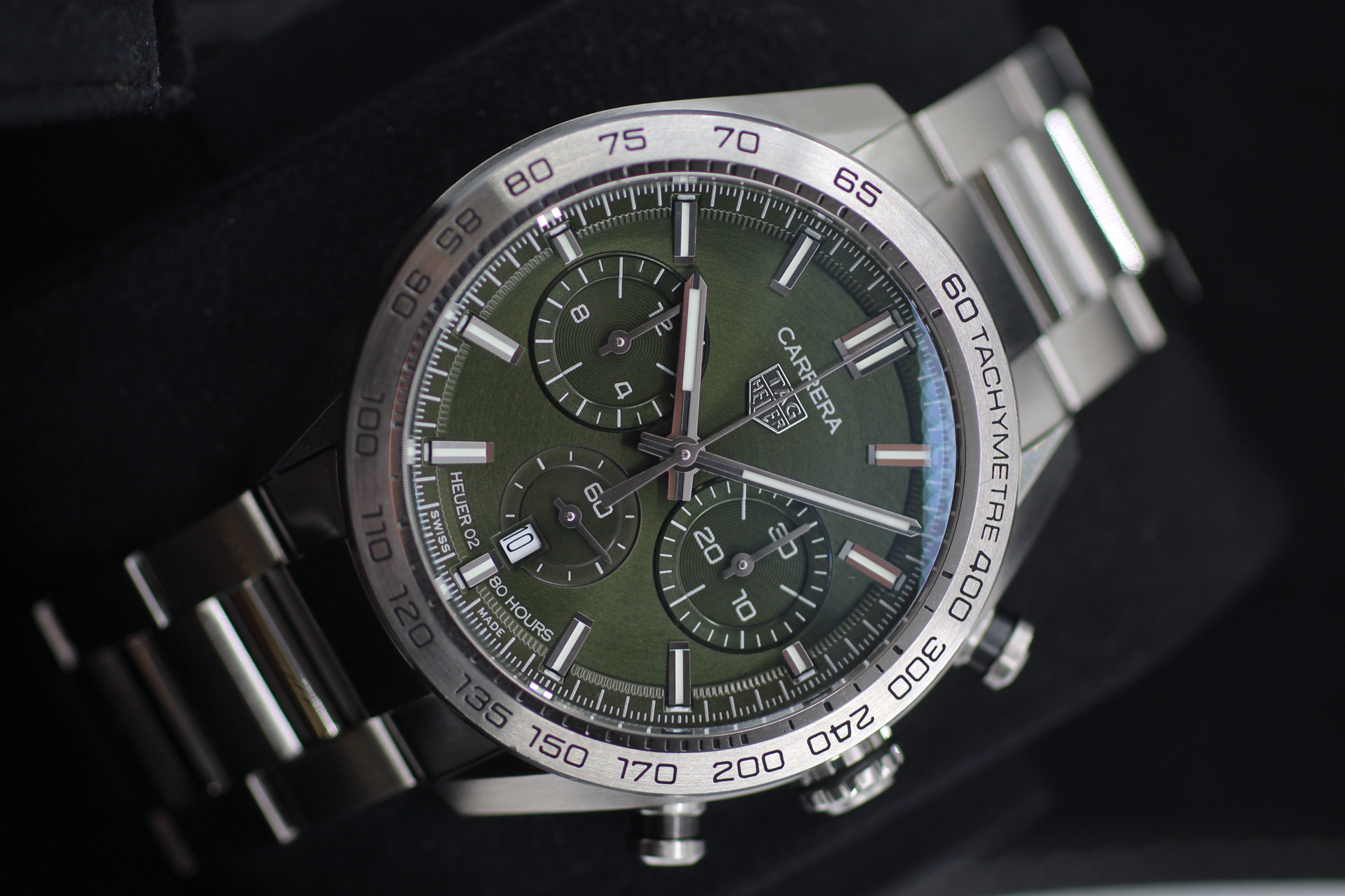 TAG Heuer Carrera Chronograph Heuer 02 Green 44mm CBN2A10.BA0643