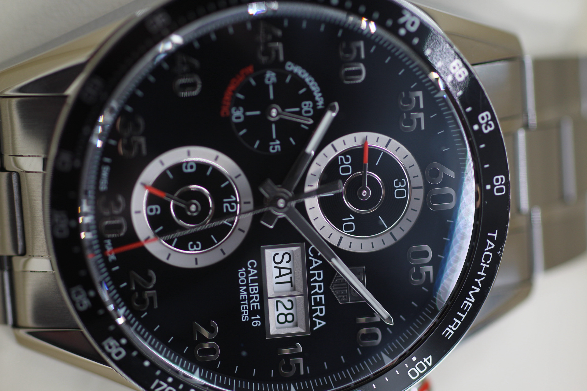TAG Heuer Carrera Automatic Chronograph Calibre 16 Black 43mm CV2A10.BA0796