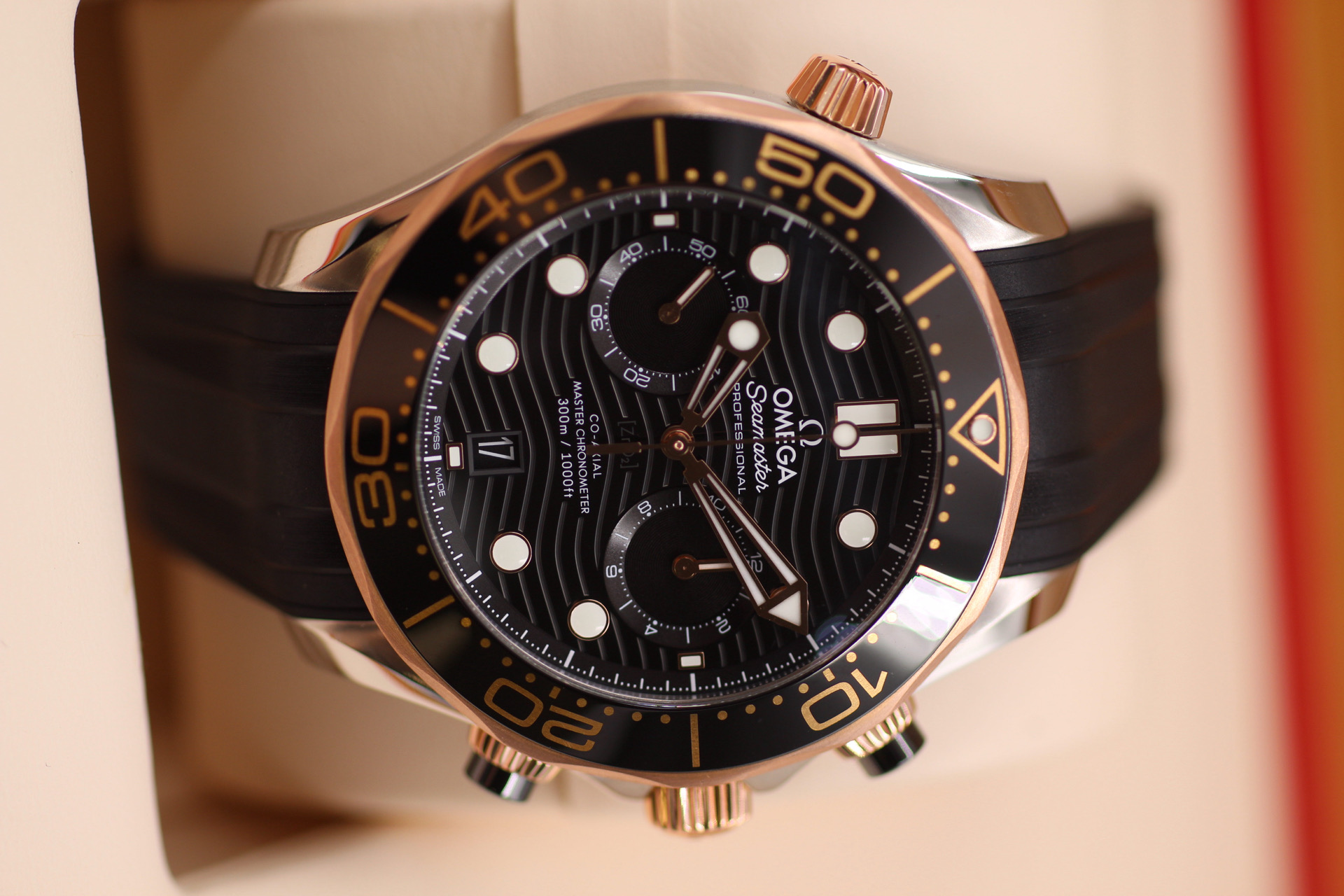 OMEGA Seamaster 300m Sedna Gold Chronograph 44mm